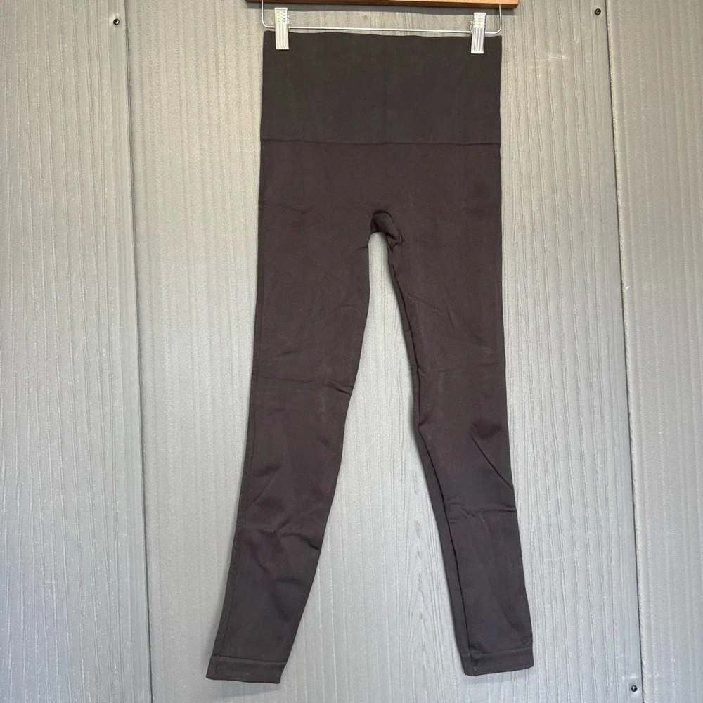 SPANX Black Waistband Stretch Leggings Size Medium